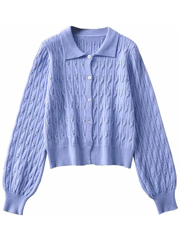 'Elly' Polo Button Down Sweater (2 Colors)